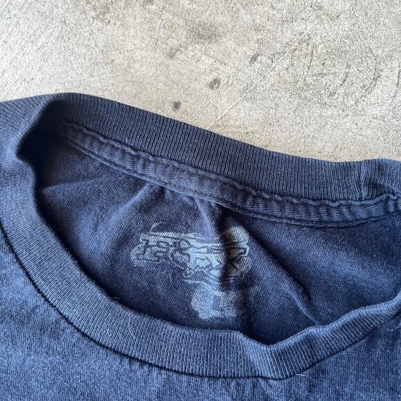 VINTAGE FOX RACING SHIRT Y2K 00S LOGO BLACK TEE FADED MENS LARGE SKATE SNOWBOARD - Picture 5 of 6